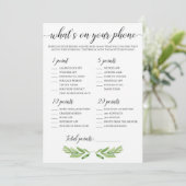 Wat is er op je Baby shower? Groene bladeren van j (Staand voorkant)