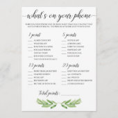 Wat is er op je Baby shower? Groene bladeren van j (Voorkant)