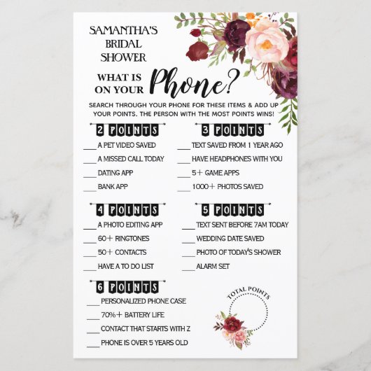 Wat is er op je Phone Marsala Vrijgezellenfeest Ga (Voorkant)