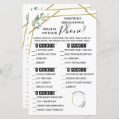 Wat is er op je Phone tweetalige vrijgezellenfeest (Voorkant / Achterkant)