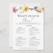 Wat is er op je telefoon Boho Vrijgezellenfeest sp Kaart (Voorkant)