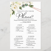 Wat is er op je telefoon Greenery Geometric Floral Flyer (Voorkant)