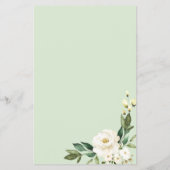 Wat is er op je telefoon Greenery Geometric Floral Flyer (Achterkant)