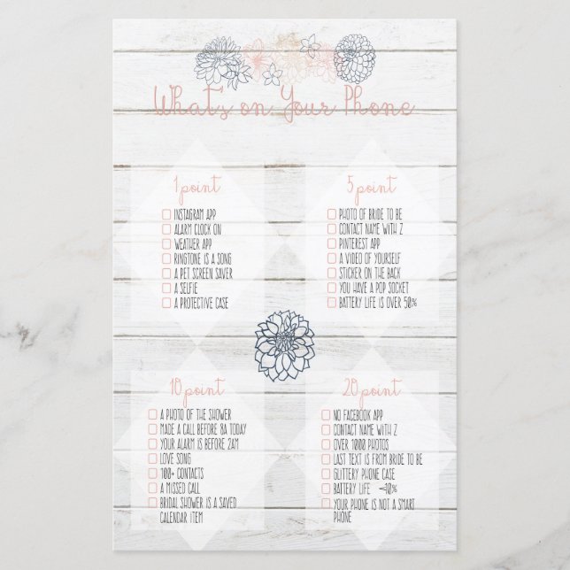 Wat is er op je telefoonmarine Blush Vrijgezellenf (Voorkant)