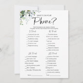 Wat is er op je Vrijgezellenfeest? Kaart (Voorkant)