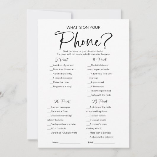 Wat is er op je Vrijgezellenfeest? Kaart (Voorkant)