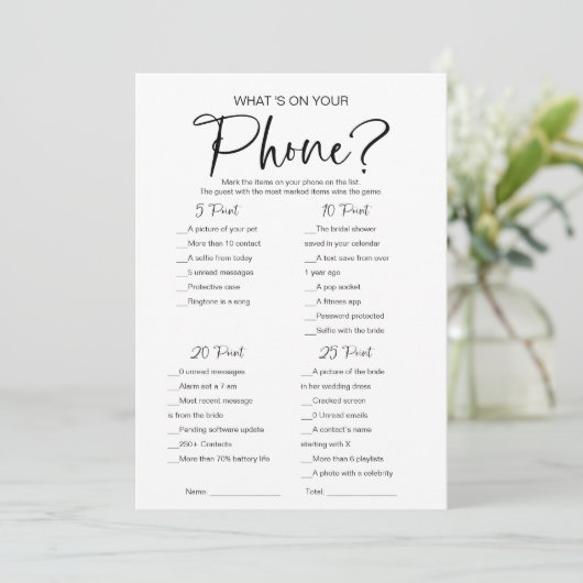 Wat is er op je Vrijgezellenfeest? Kaart (Staand voorkant)