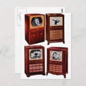 wat is er op tv 1951 ? briefkaart (Voorkant / Achterkant)