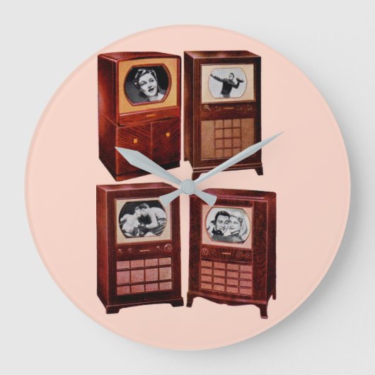 Wat is er op tv? grote klok (Voorkant)