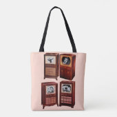Wat is er op TV Tote Bag (Achterkant)