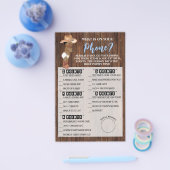 Wat is er op uw telefoon AA Cowboy Shower Game Kaa Flyer (Enkel)