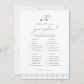 Wat is er op uw telefoon golf douche spel kaart (Voorkant)