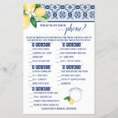 Wat is er op uw telefoon Mediterraans douchegame Flyer (Voorkant)