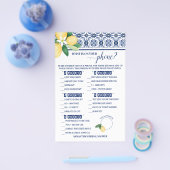 Wat is er op uw telefoon Mediterraans douchegame Flyer (Enkel)