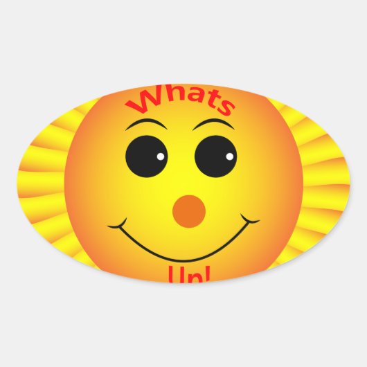 Wat is er? ovale sticker (Voorkant)