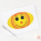 Wat is er? ovale sticker (Envelop)