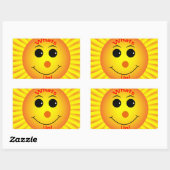 Wat is er? rechthoekige sticker (Vel)