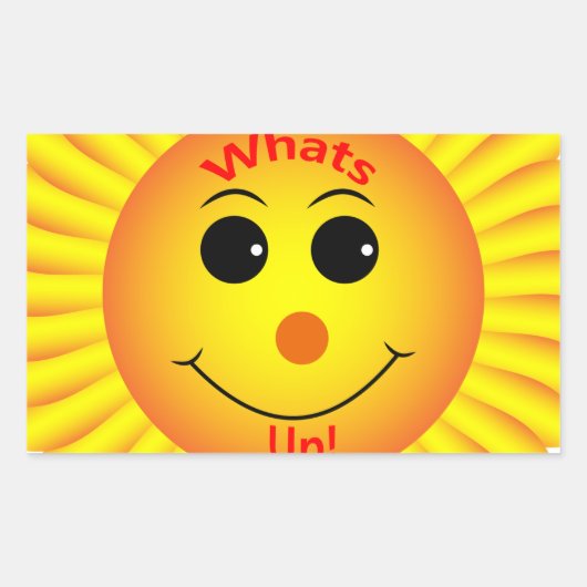 Wat is er? rechthoekige sticker (Voorkant)