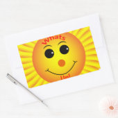 Wat is er? rechthoekige sticker (Envelop)