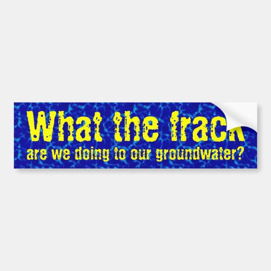 Wat is er toch aan de hand bumpersticker (Voorkant)