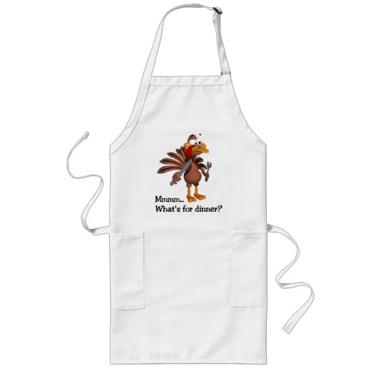 Wat is er voor Dinner Apron? Lang Schort (Voorkant)