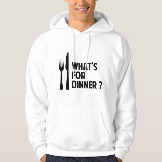 Wat is er voor eten? hoodie (Voorkant)