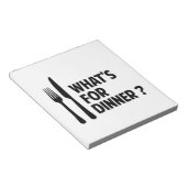 Wat is er voor eten? notitieblok (Schuin)