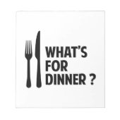 Wat is er voor eten? notitieblok (Voorkant)