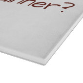 Wat is er voor het avondeten? eigenzinnige kalkoen snijplank (Hoek)