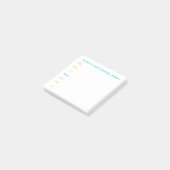 "Wat is er voor het avondeten, mam?" Maaltijdplann Post-it® Notes (Schuin)