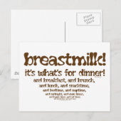 Wat is er voor het diner briefkaart (Voorkant / Achterkant)