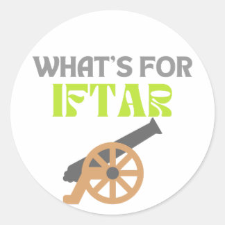 Wat is er voor IFTAR-Ramadan 2023- Ronde Sticker
