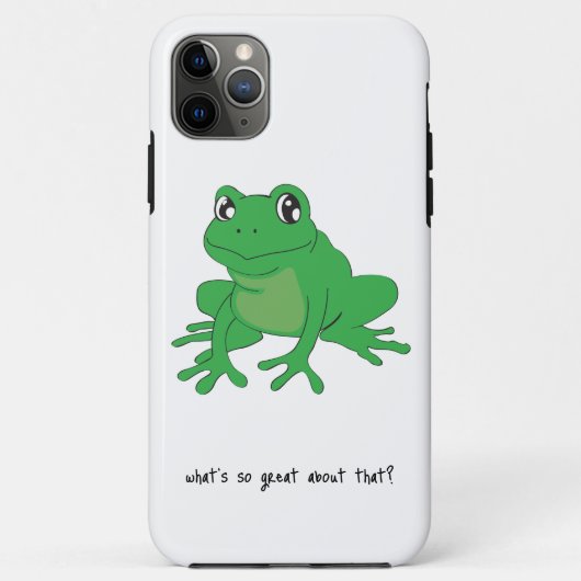 Wat is er zo geweldig aan die Kikker op een Case-Mate iPhone Case (Achterkant)