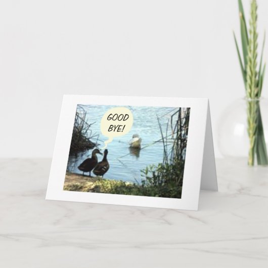 WAT IS ER ZO "GOED" AAN "VAARWEL"? KAART (Voorkant)