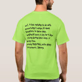 Wat is er zo speciaal aan een band geek? t-shirt (Achterkant)