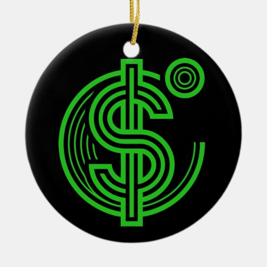 Wat Is Geld Keramisch Ornament (Voorkant)