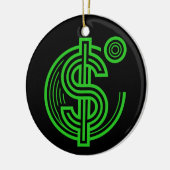 Wat Is Geld Keramisch Ornament (Links)