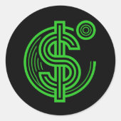 Wat is geld ronde sticker (Voorkant)