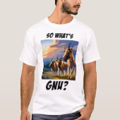 Wat is Gnu? T-Shirt (Voorkant)