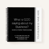 WAT IS GOD GEZEGDE Business Prayer Journal? Notitieboek (Voorkant)