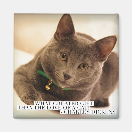 Wat is Grotere Gift dan de liefde van een kat? Magneet (Voorkant)