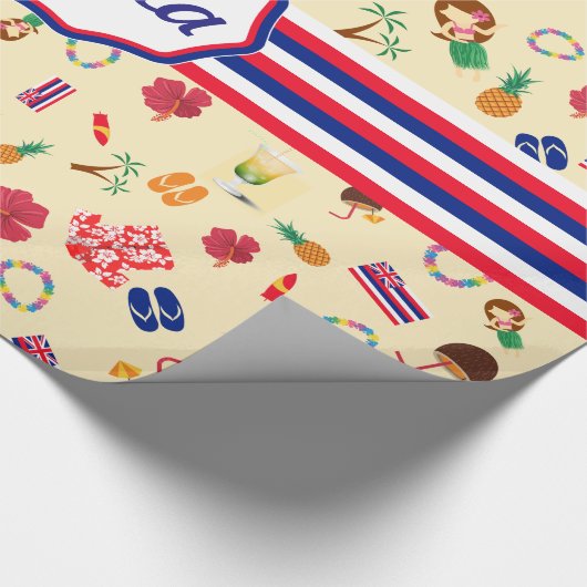 Wat is Hawaii beroemd om Cadeaupapier (Hoek)