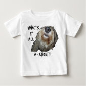 "WAT IS HET ALLEMAAL EEN SNOUT?" Baby T-shirt (Voorkant)
