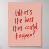 Wat is het beste dat kan gebeuren? Poster (Voorkant)