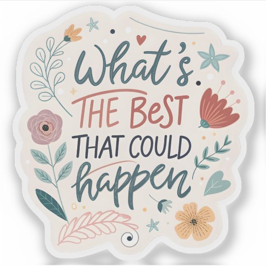 Wat is het beste dat kan gebeuren Sticker - Waterp (Voorkant)