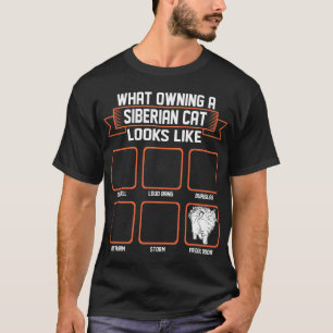 Wat is het bezit van een Siberische kat? T-shirt
