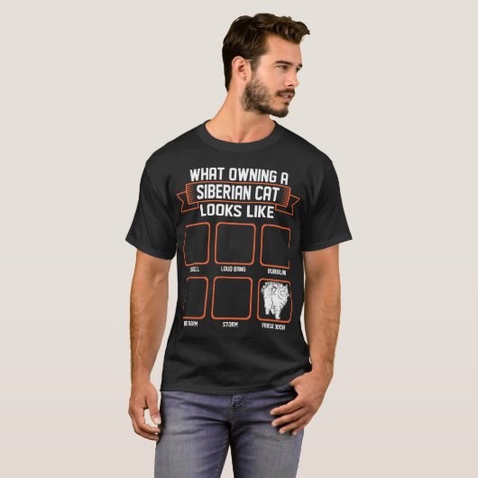 Wat is het bezit van een Siberische kat? T-shirt (Voorkant volledig)