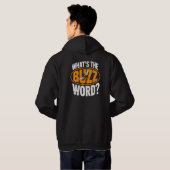Wat is het BUZZ woord? 🐝👀 Deze stoute, speelse d Hoodie (Achterkant volledig)