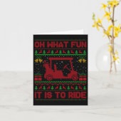 Wat Is Het Een Plezier Om In Een Golfkarretje Te R Kaart (Gele Bloem)