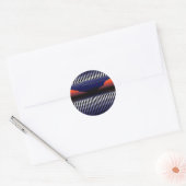 Wat is het einde? - 3D optische illusie kunst Ronde Sticker (Envelop)